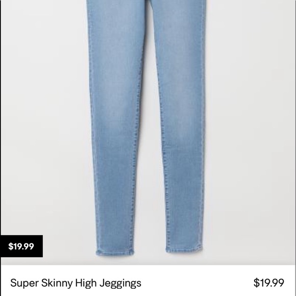 H&M High Waisted/Pepto Pink/ Jeggings - Picture 7 of 7